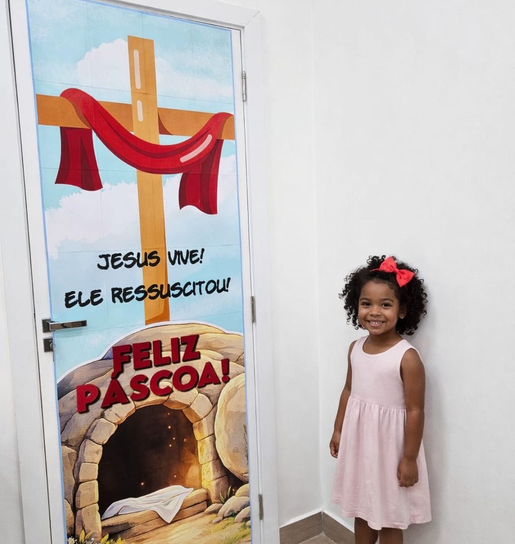 CARTAZ DE PORTA - PÁSCOA