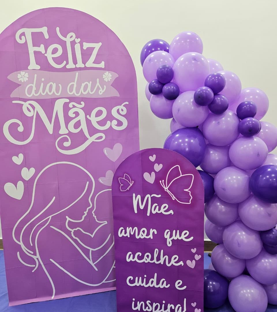 PAINEL ROMANO DIA DAS MÃES - LILÁS