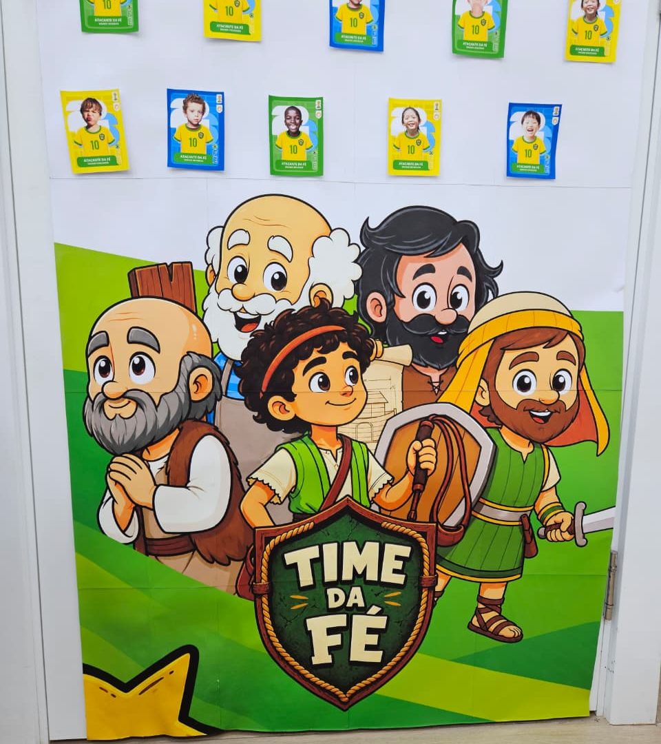CARTAZ DE PORTA TIME DA FÉ