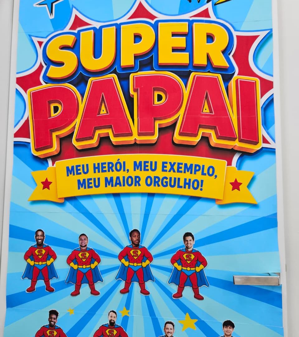 CARTAZ DE PORTA - SUPER PAPAI