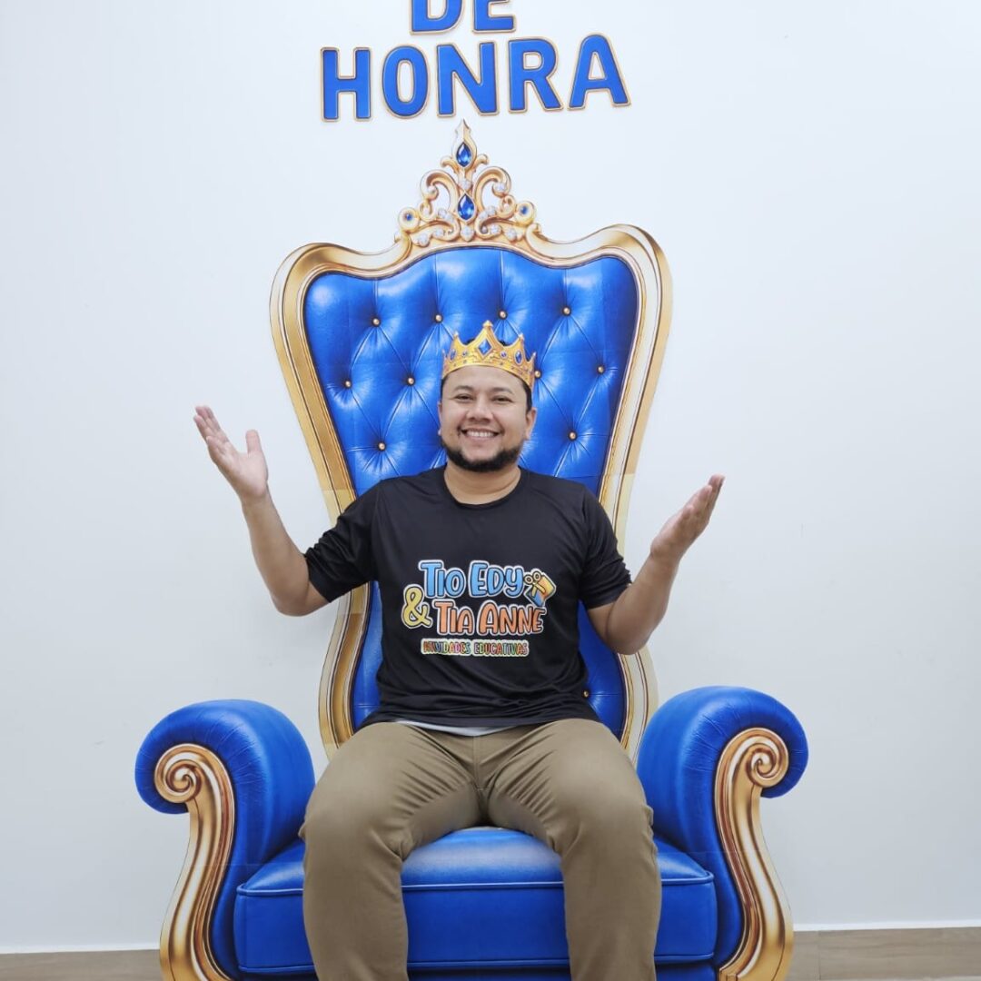 TRONO AZUL + LETRAS